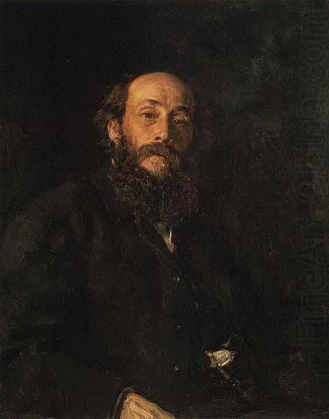 Portrait of painter Nikolai Nikolayevich Ge, Ilya Repin